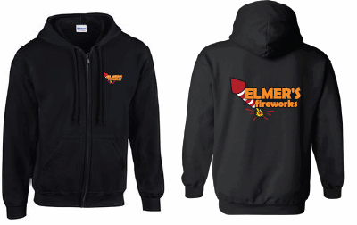 Zip Up Hoodie with Logo